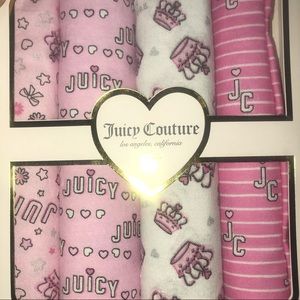 Juicy Couture Receiving Blankets (package of 4)